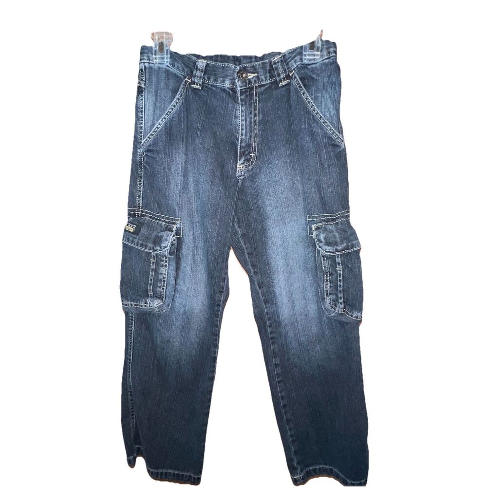 Wrangler Hero Originals Boys Cargo Jeans Relaxed Straight 14 HUSKY Grunge Y2K